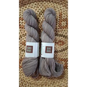 (2) Shibui Knits 100% Superwash Merino Wool sock yarn, Sand, hand dyed, 1.75 oz